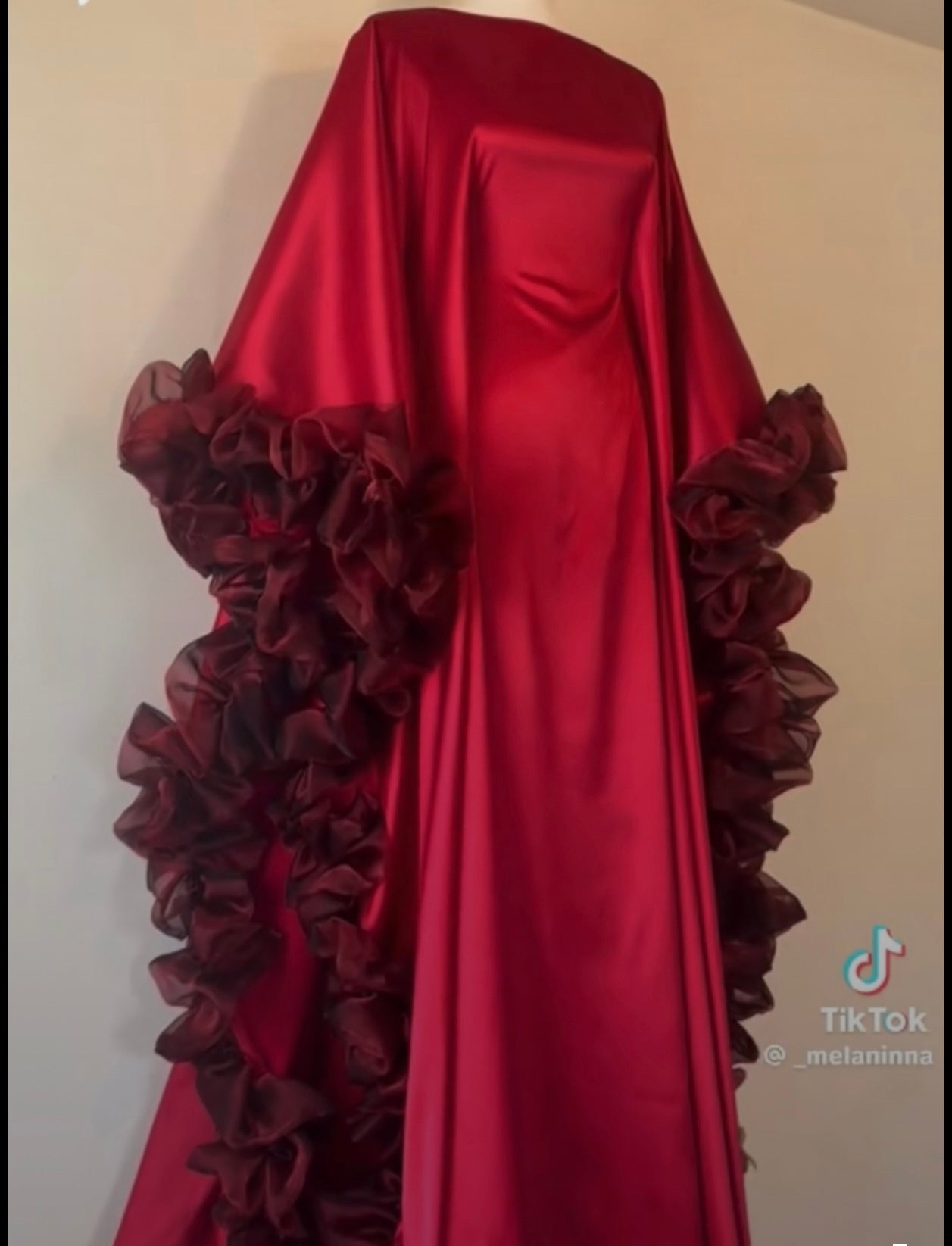 Crimson Bloom Bubu Dress